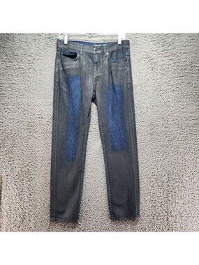 Standard Cloth Jeans Mens 30x30 Gray & Blue Skinny Tapered